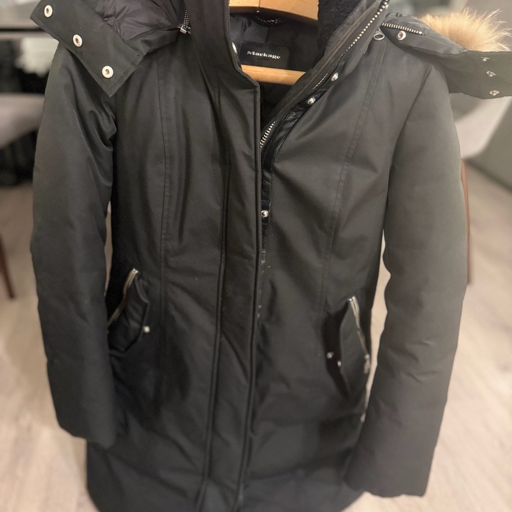 Mackage classic down parka coat - Picture 3 of 9